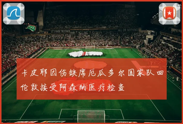 卡皮耶因伤缺席厄瓜多尔国家队回伦敦接受阿森纳医疗检查